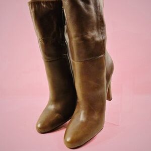 Coach Brown Leather Heeled Boots
